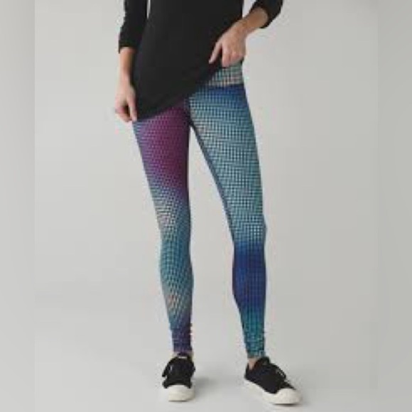 Lululemon Wunder Under Pant III *Full-On Luon Cosmic Dot White Multicolor - Picture 7 of 7